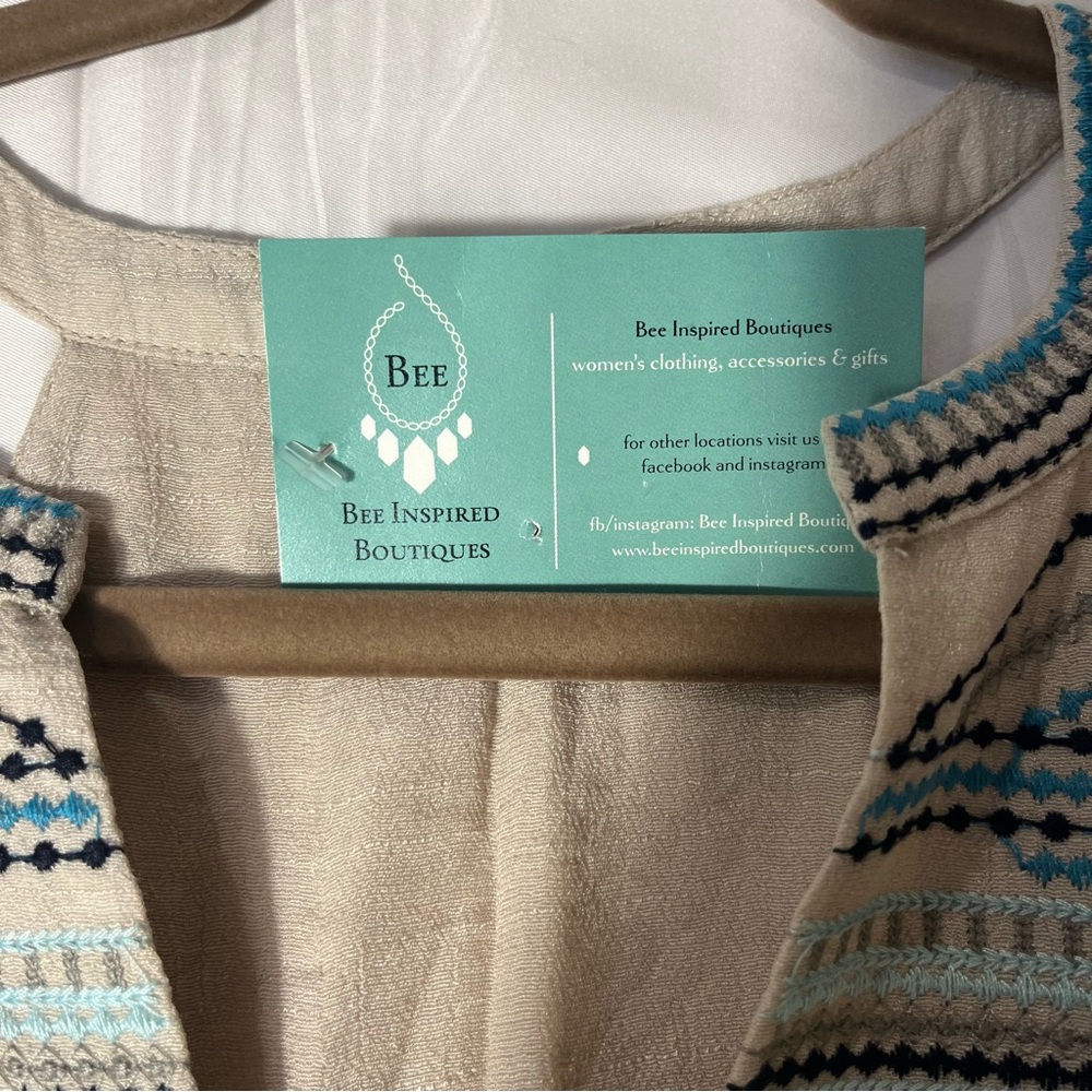 THML Anthropology embroidered halter dress Sz S New - Picture 5 of 13